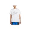 Basketball Embroidered Athleisure Casual Sports Short Sleeve White Men's DJ1589-100