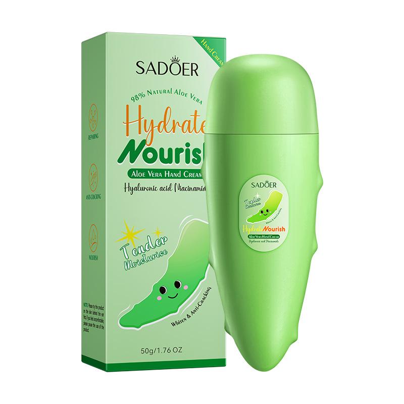 SADOER Mango Peach Aloe Vera Lemon Fruit Hand Cream Moisturizing Brightening Repairing Hand Creams for Hands Skin Care