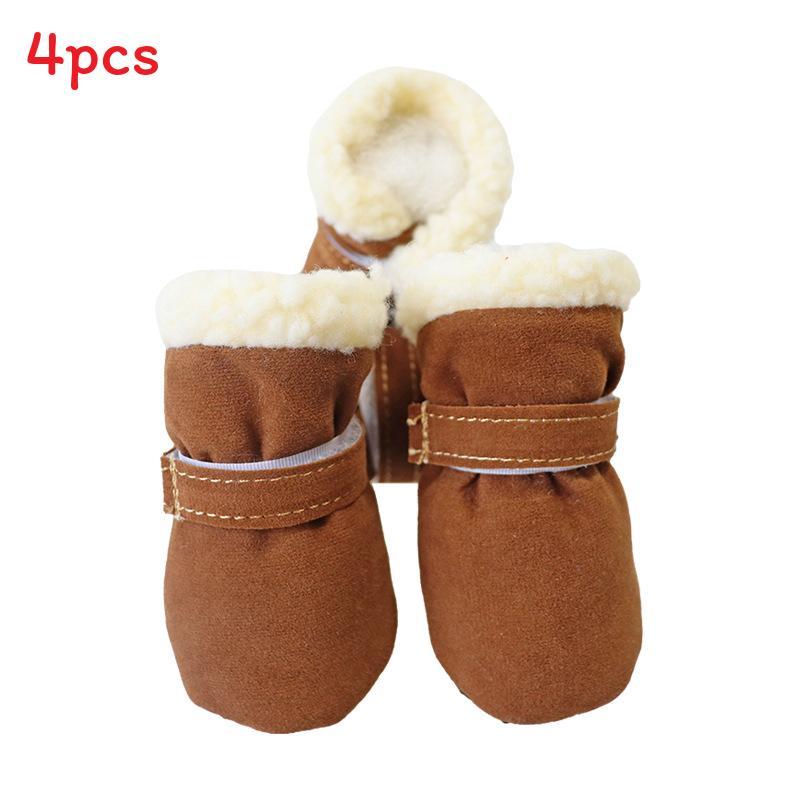 Pet Dog Shoes With Nonslip Warm Cotton Socks For All Seasons Dog Shoes