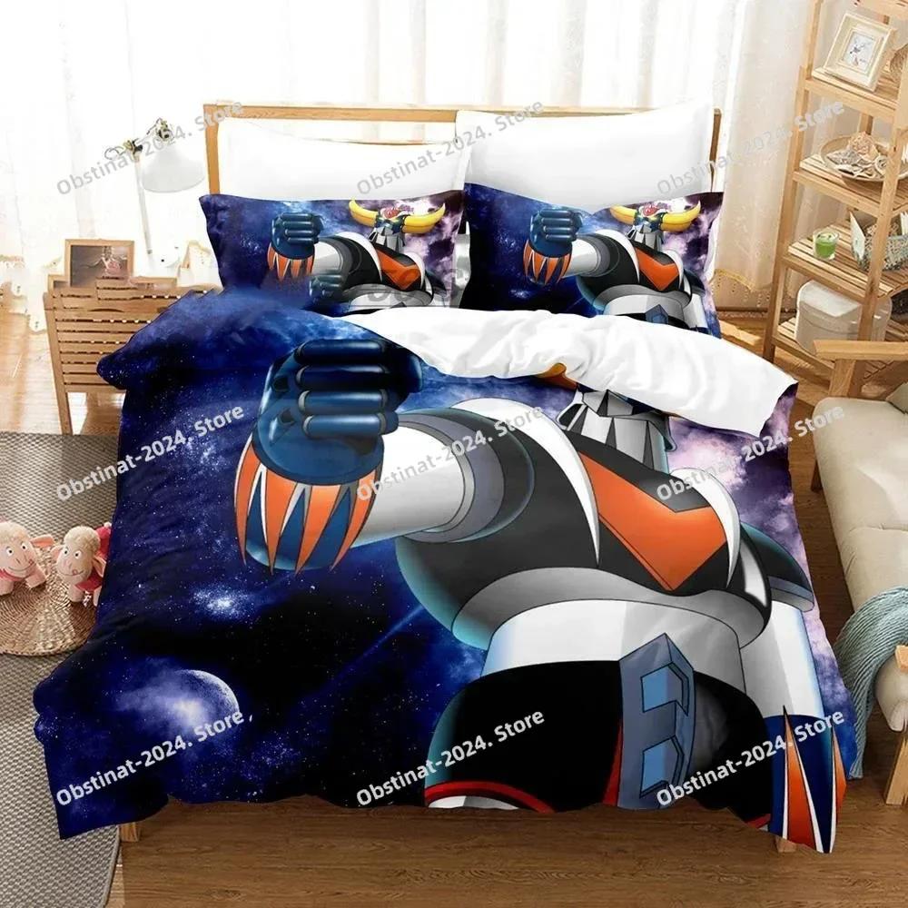 Vrchní sada povlečení Goldorak Grendizer Povlak na přikrývku Potahy na přikrývku do ložnice Jednolůžko Dvojlůžko Královská velikost Potah na prošívanou deku Domácí textil