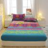 Set Lenzuolo Sotto con Angoli Semplice Moderno, 3 Pezzi, Fantasia Bohemia, Opaco, Set Copriletto Stampato per Camera da Letto, Biancheria da Letto