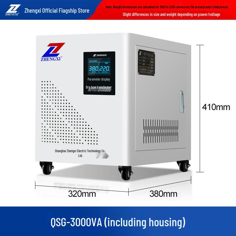 Three-Phase Dry Isolation QSG Autotransformer 660V/380V to 220V/200V/110V Servo Step-Up Tunnel