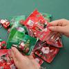 5Pcs Christmas Surprise Blind Bag Keychain Cartoon Santa Claus Snowman Tree Pendant Keyring Bag Hanging Decoration Festive Gift