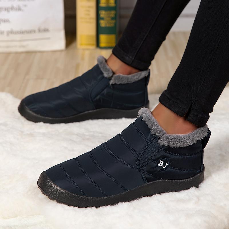 Men Snow Boots Plush  Warm Ankle Boots for Waterproof Men& Boots Female Winter Shoes Keep Warm Flat Unisex Men Shoes