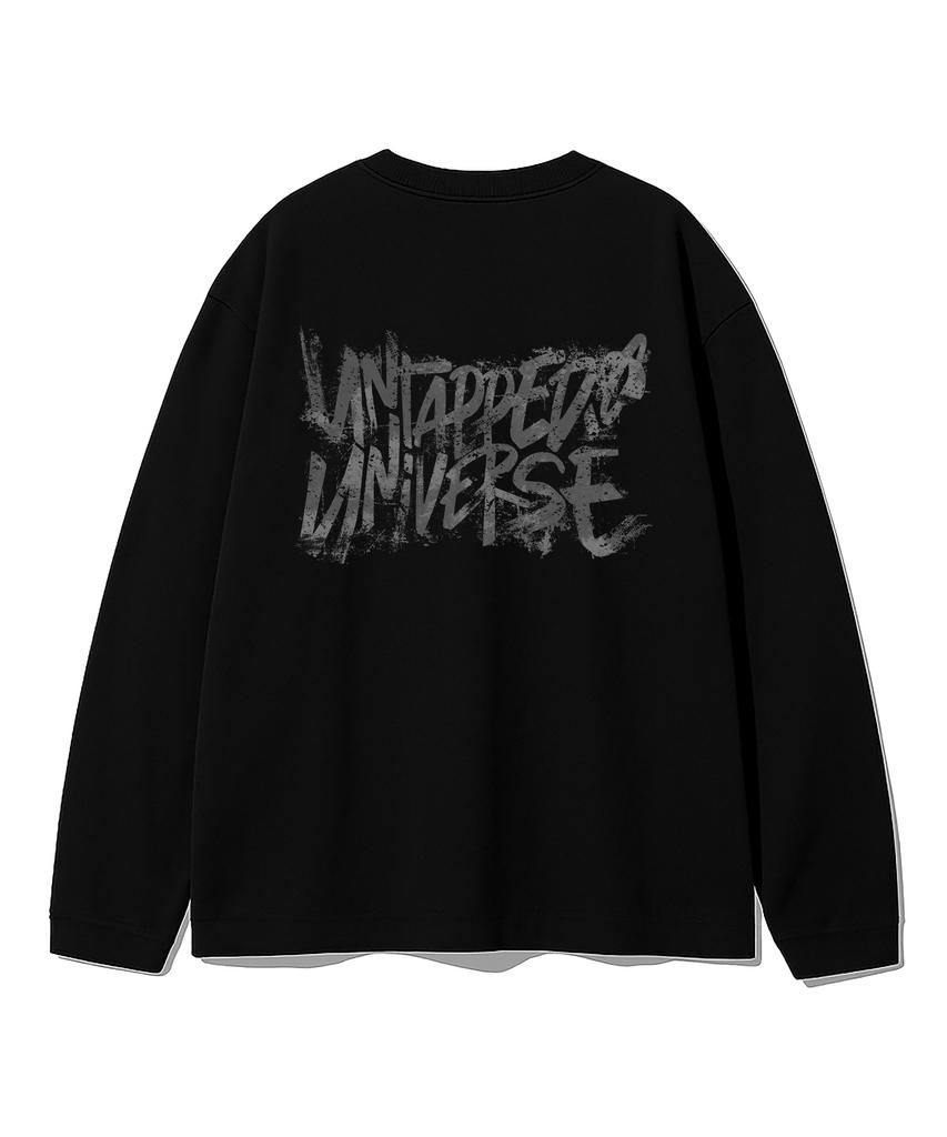 UNTAPPED STUDIO Universe Painting Scratch Oversized Long Sleeve T-Shirt 8 Colors (Type A)