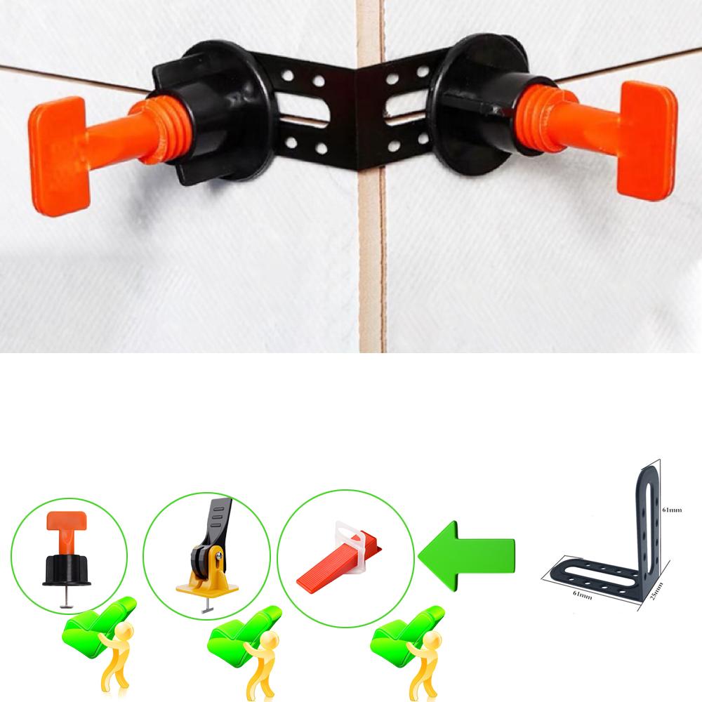 5-750pcs Floor Tile Leveling System Clips Leveler Adjuster Tile Locator Spacers Set for Porcelain Tile Wall Construction Tools