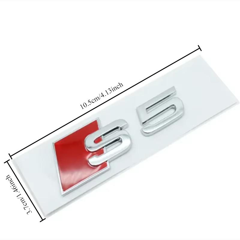 Voor S3 S4 S5 S6 S7 S8 Auto Achterklep Embleem Logo Badge Sticker Letter Nummer Embleem Sport S-Klasse Ombouw