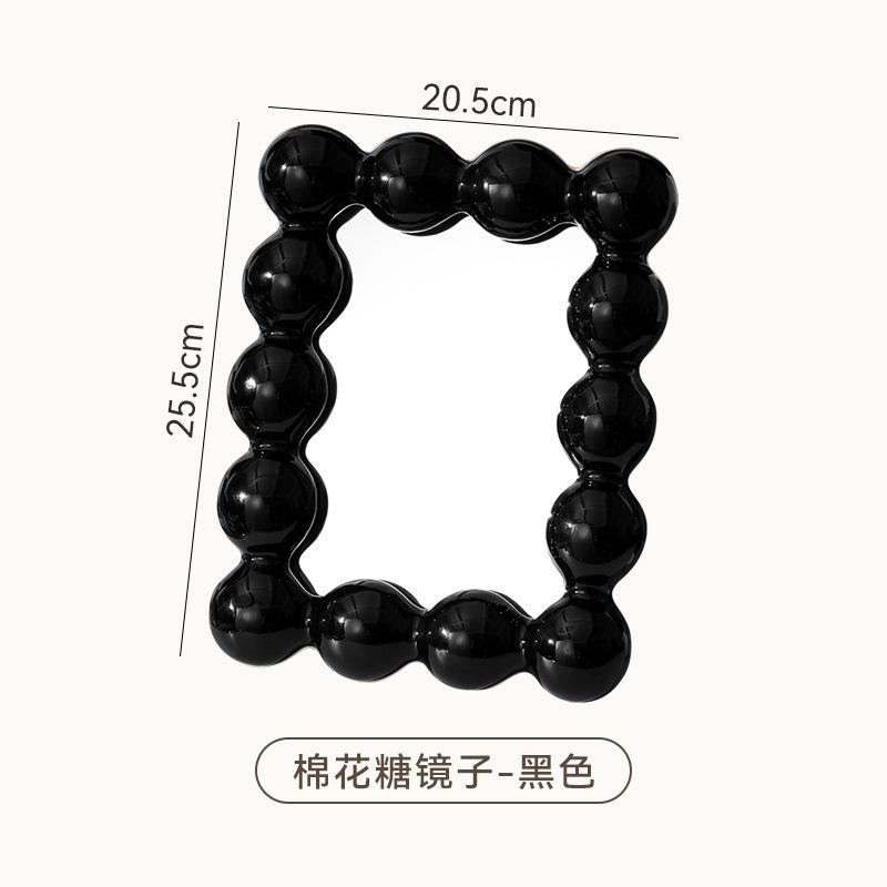 

Керамическое зеркало в стиле «сладкая вата» Креативное зеркало в стиле «богем», туалетный столик для девочек, зеркало для макияжа, современный стиль, украшение для дома, искусство