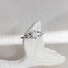 1 Carat Moissanite Classic Six-Claw S925 Silver Ring for Women