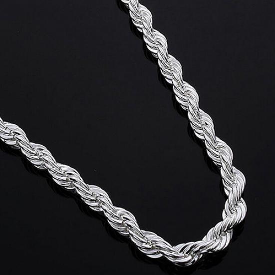 Women's Men's Twist Chain Necklace Charm Fashion Jewelry