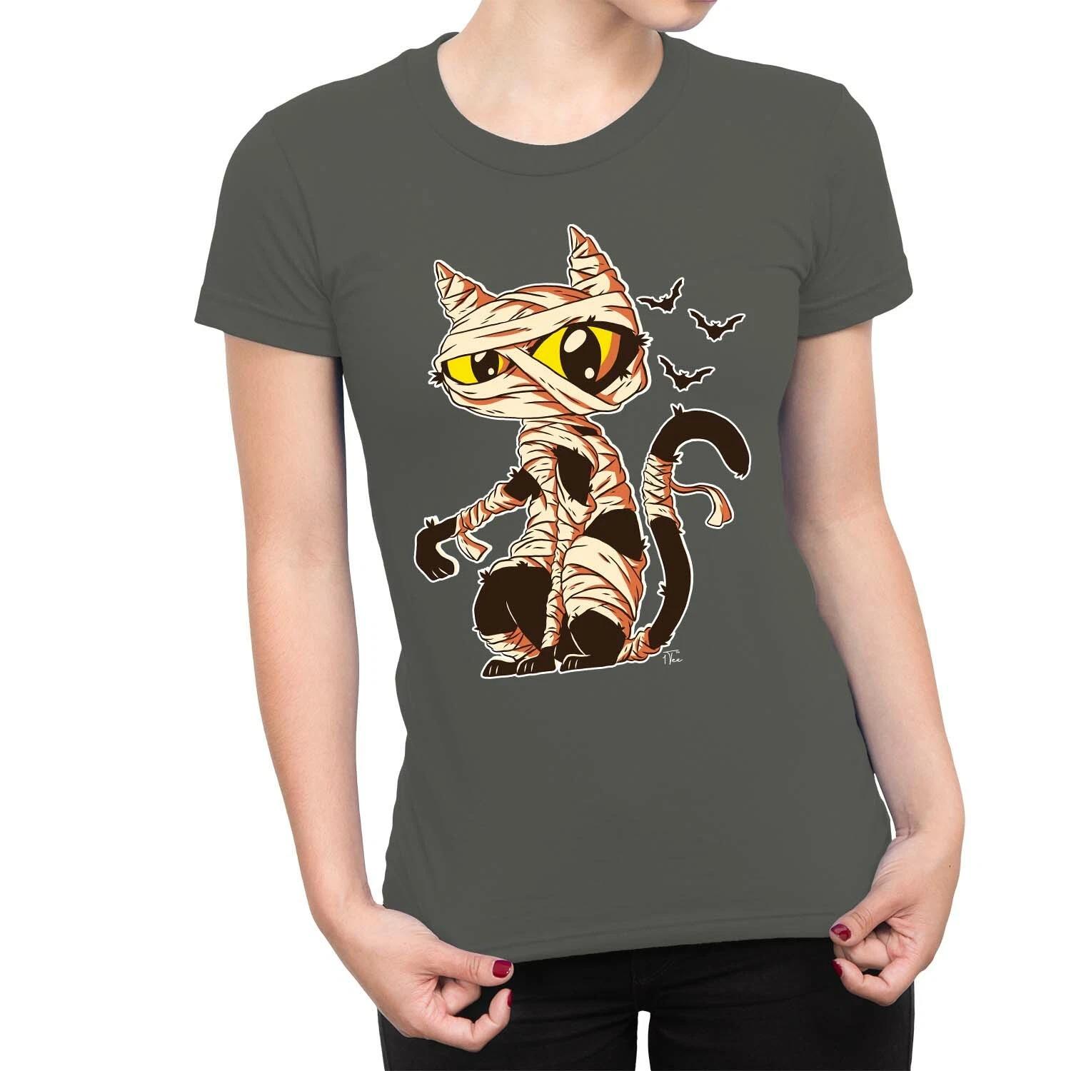 1Tee Womens Mummy Cat T-Shirt S