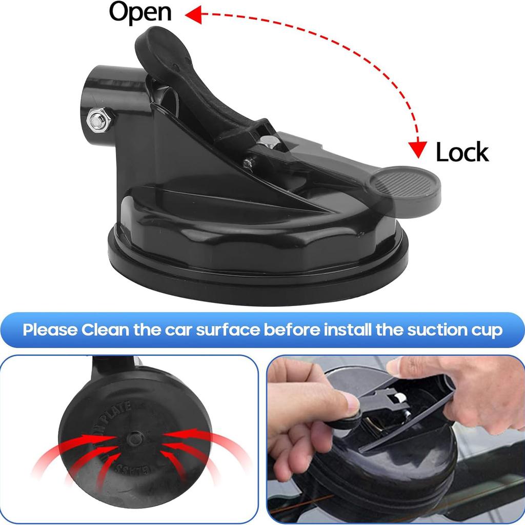 Kayak Roof Roller Loader Mount Suction Cup Holder Kayak Load Assist with Suction Cup Car Top Kayak Roof Load Assist