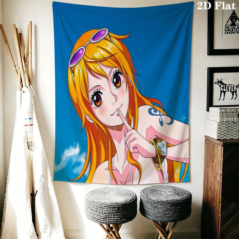 Nami Wall Tapestry Aesthetic Wall Hanging Printed Fabric Blanket Decorative Tapestries For Bedroom Living Room Home Decor