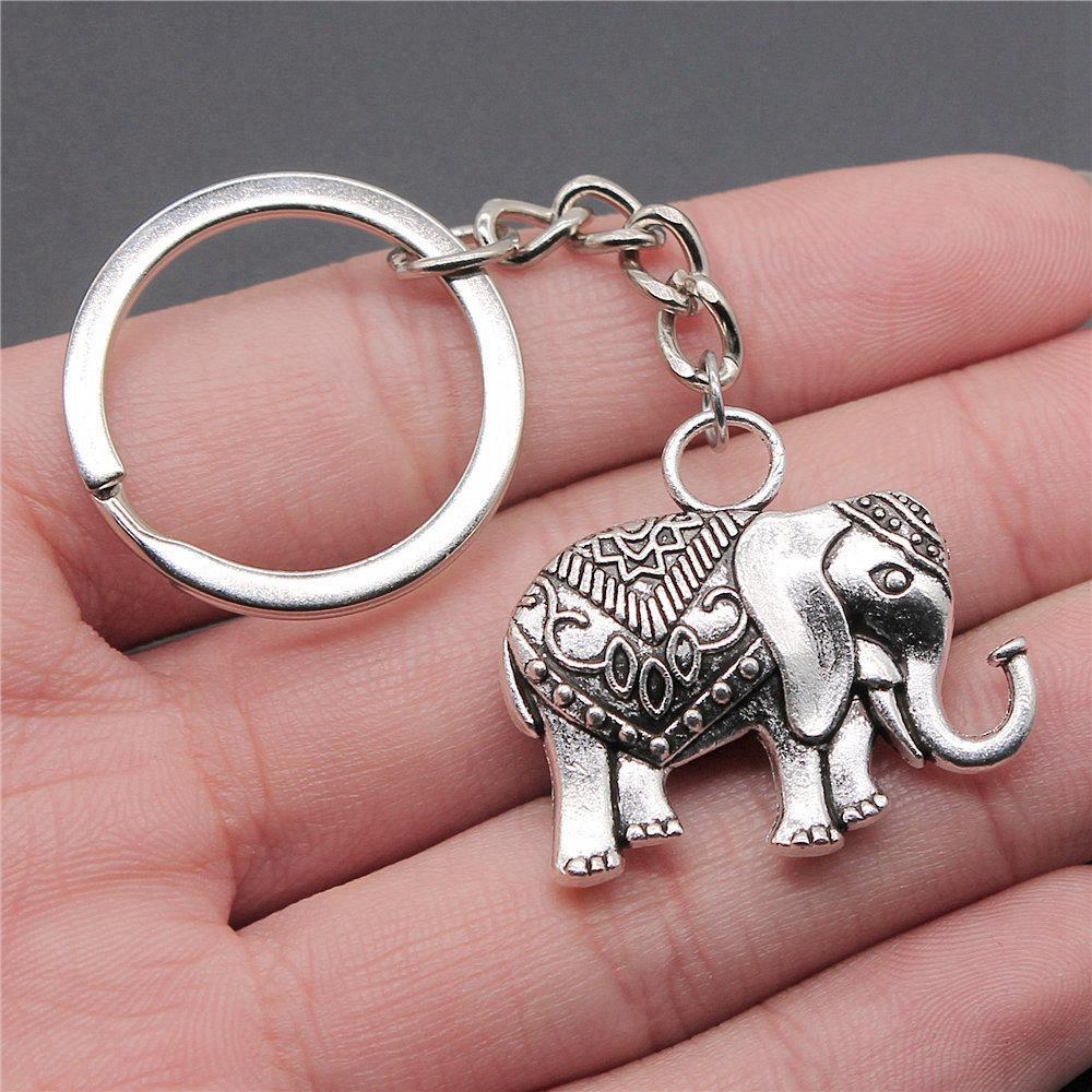 Big Elephant Animal Keychain for Women Best Seller Sweet Christmas Gift Streetwear Car Key Ring