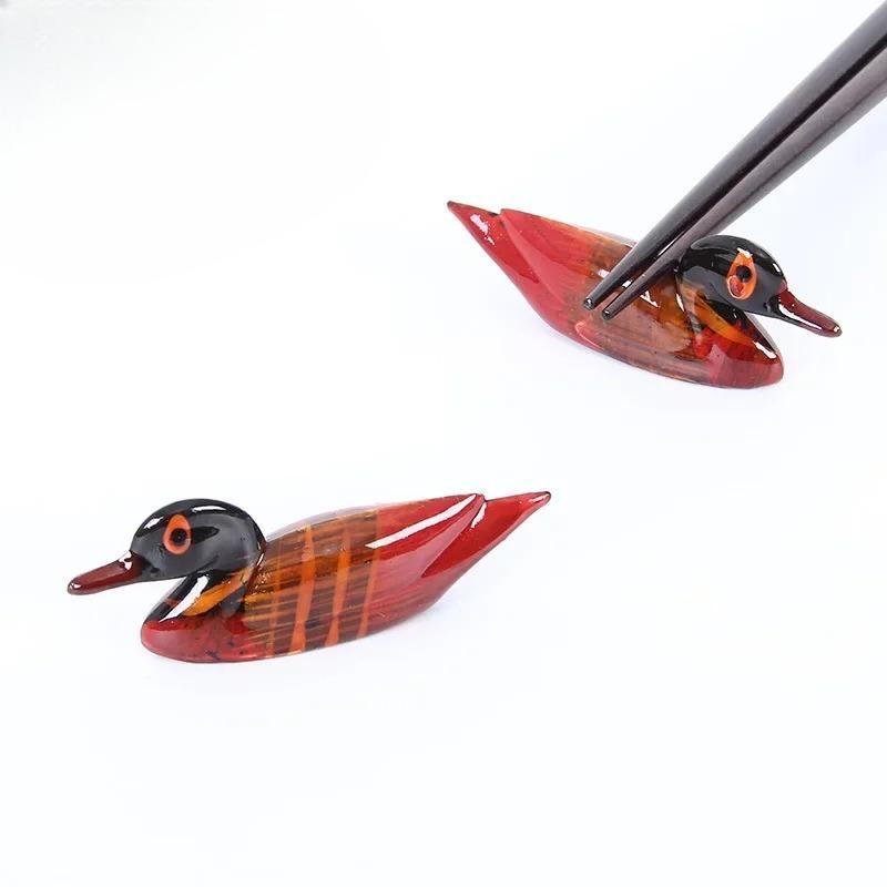 

1-5 wooden Mandarin Duck Animal Miniature Fairy Garden Home Houses Decoration Mini Craft Micro Landscaping Decor DIY Accessories 1PC