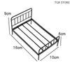 1Pcs Miniature Iron Doll Bed Model Mini Doll Bed Furniture 1:12 Dollhouse Simulation Bedroom DIY Accessories Toys