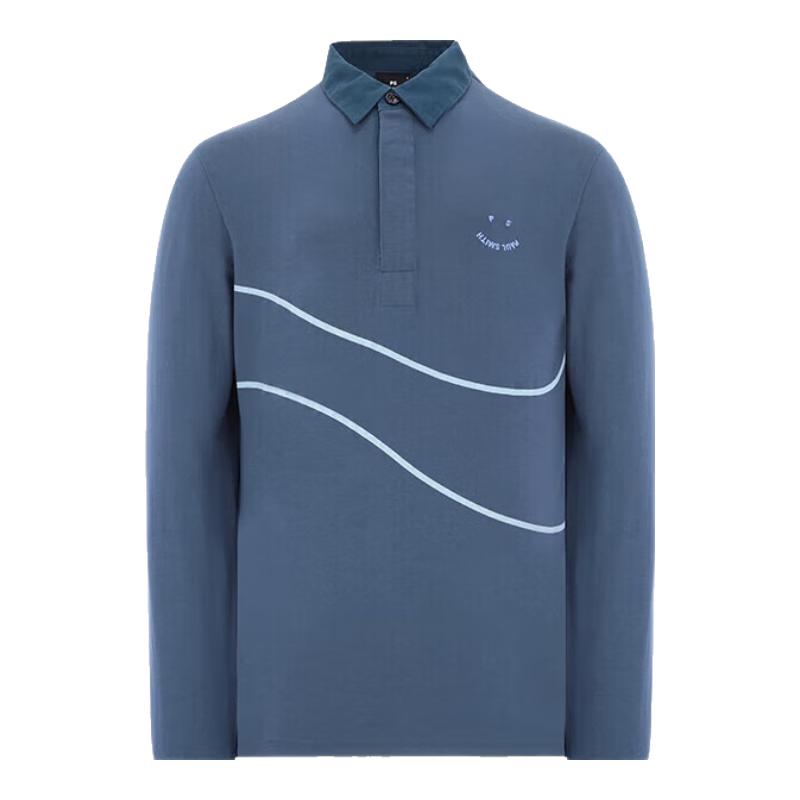 Paul Smith Men s PS Happy Face Long-Sleeve Polo Shirt L