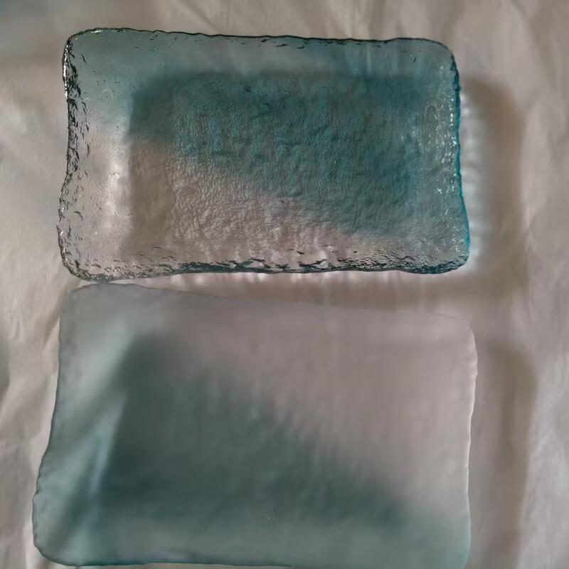 Designer Glass Rectangular Serving Plates