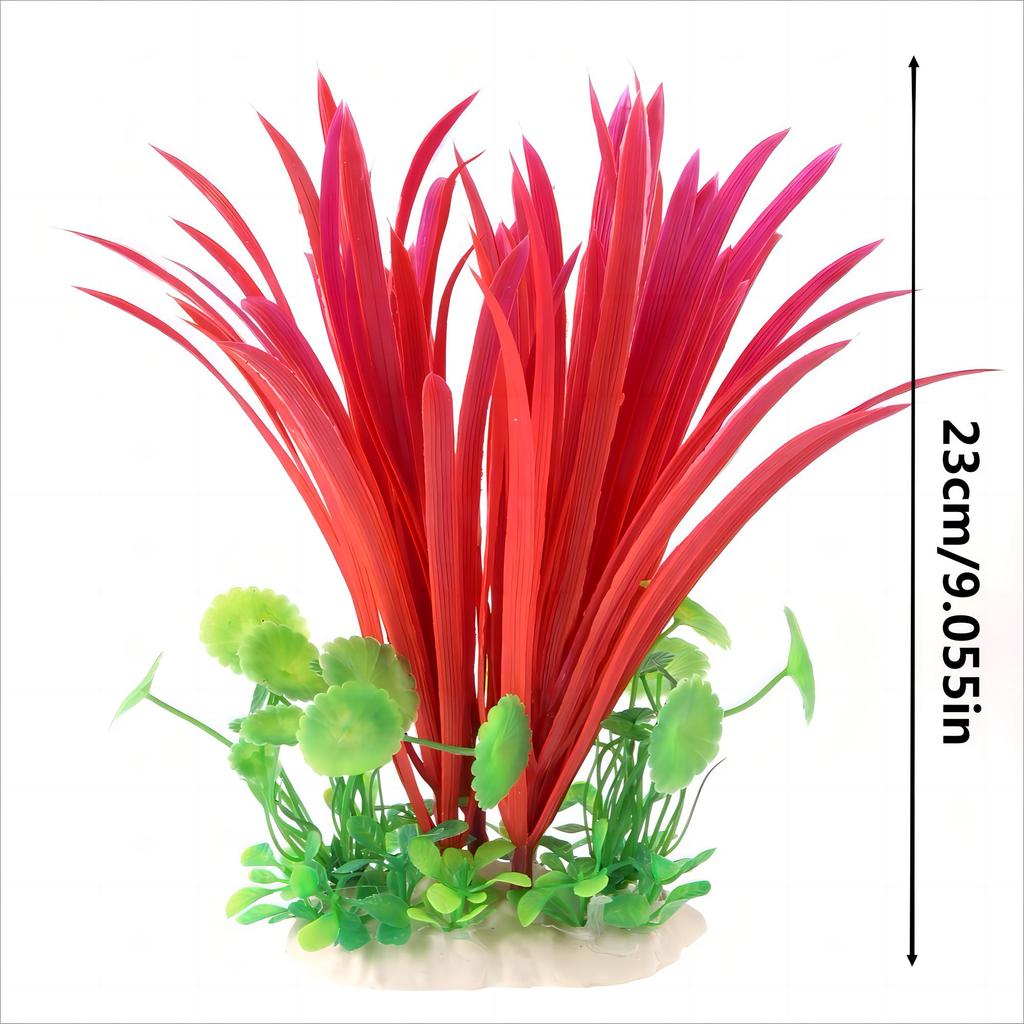 1 szt. Sztuczne Plastikowe Rośliny Wodne Rośliny do Akwarium Dekoracja Krajobrazu Tło do Zbiornika Rybnego Sztuczne Rośliny Wodne