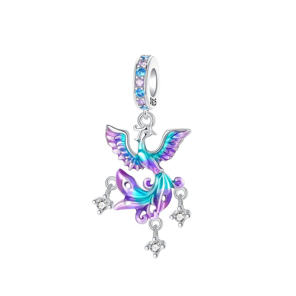 Nouveaux Breloques Originales Cuivre Bleu Mère Sainte Cœur de Palmier Chat Perles Pendentifs Conviennent Bracelet Collier Bijoux DIY Cadeau