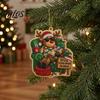Creative Craft Activities for Families Christmas Hanging Faux Pearl Art Kit Adult, DIY Bead Crafting Supplies Painting Ornament, Handmade Holiday Set