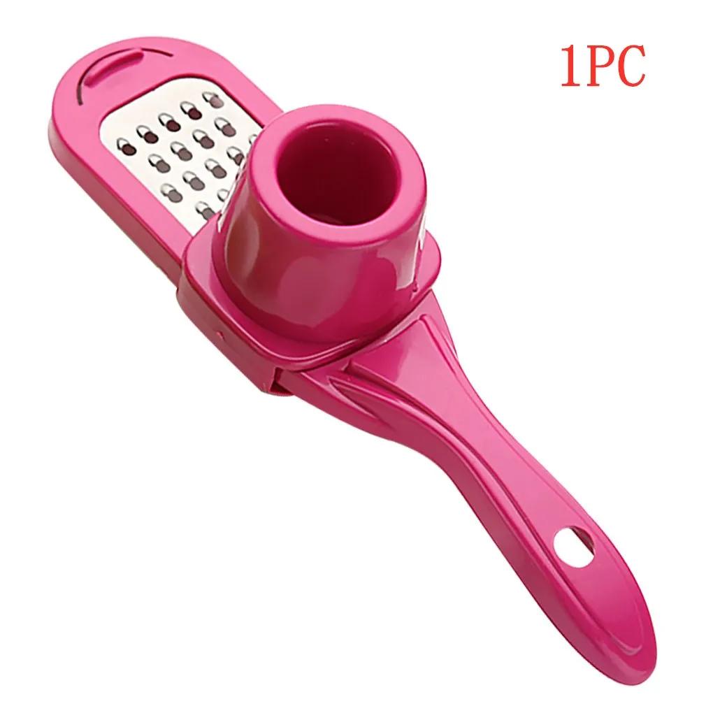 Garlic Crusher Press Multi-Functional Manual Ginger Garlic Grinding Grater Cutter Garlic Peeler Kitchen Tools