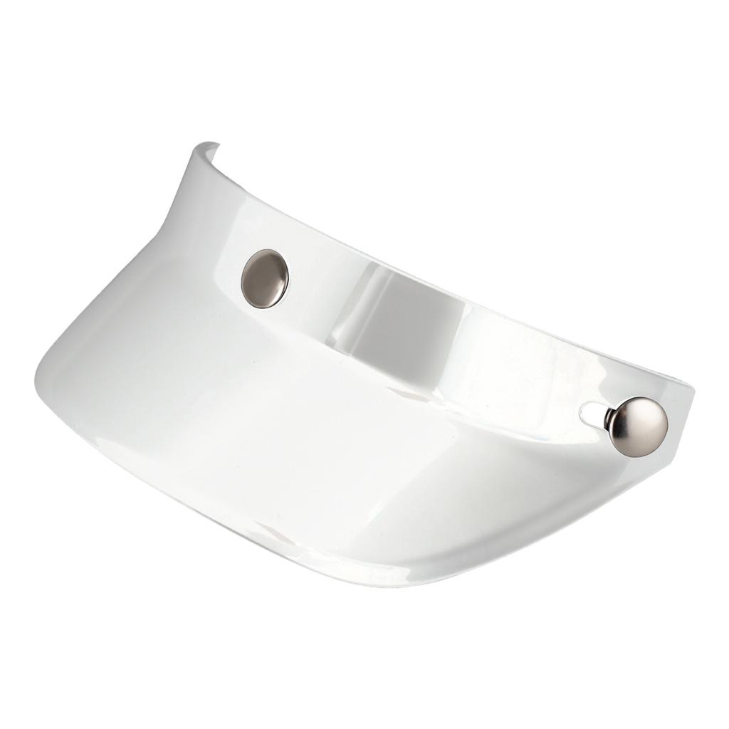 Windproof 3 Snap-Button Visor Shield Lens Visor Flip Up Wind Shield for Open Face Motorbike Helmet Anti-UV Fog Universal