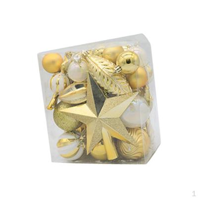40 Pieces Christmas Tree Hanging Decorations Decorative Xmas Balls Baubles Charm Pendants for Wreath