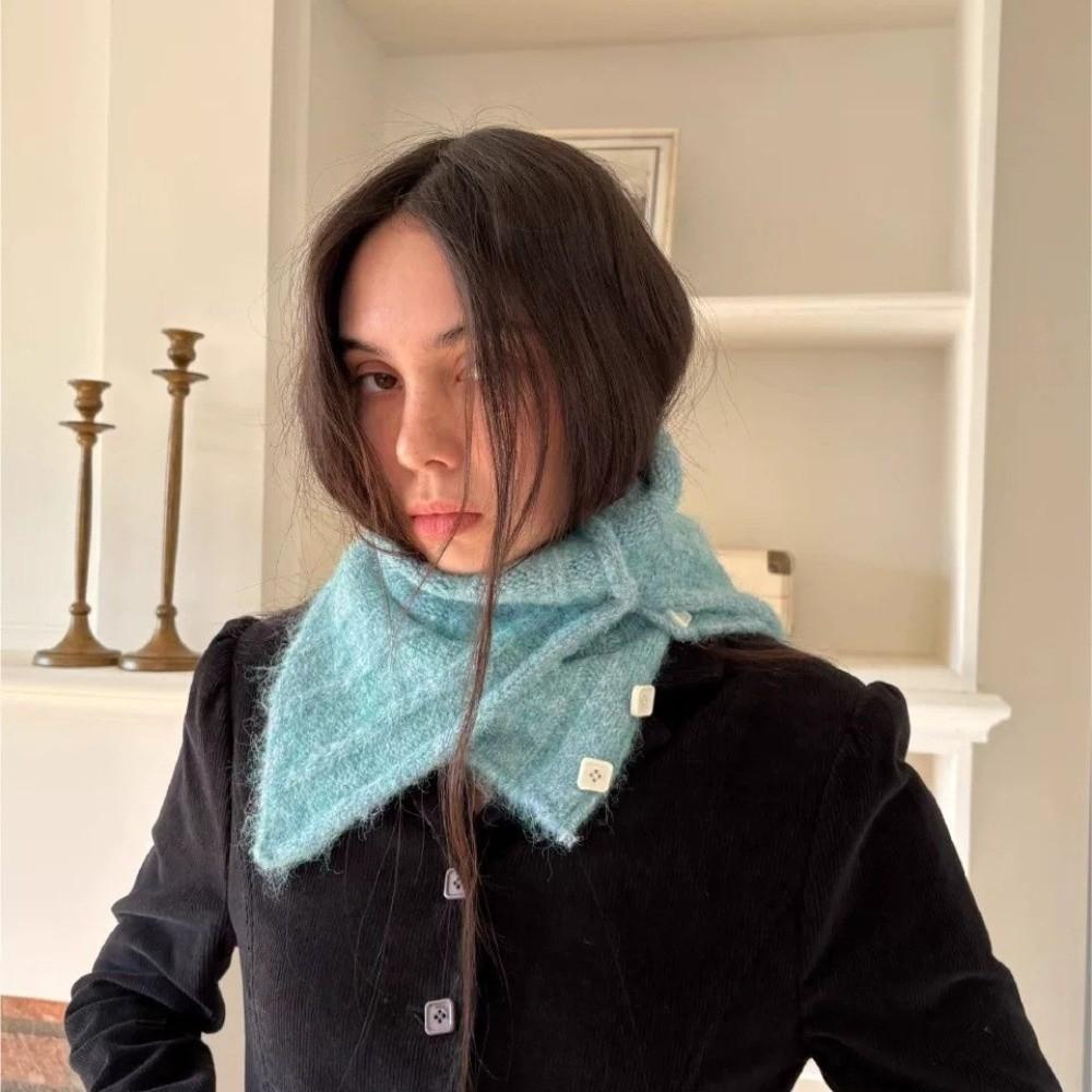 Warm Women's Knitted Scarf Windproof Neck Scarf Fashion Neck Warmer Winter Wear