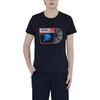 Li Ning Tischtennis Serie Logo Print Rundhals Kurzarm T-Shirt Unisex Oberteile Schwarz ATST027-3