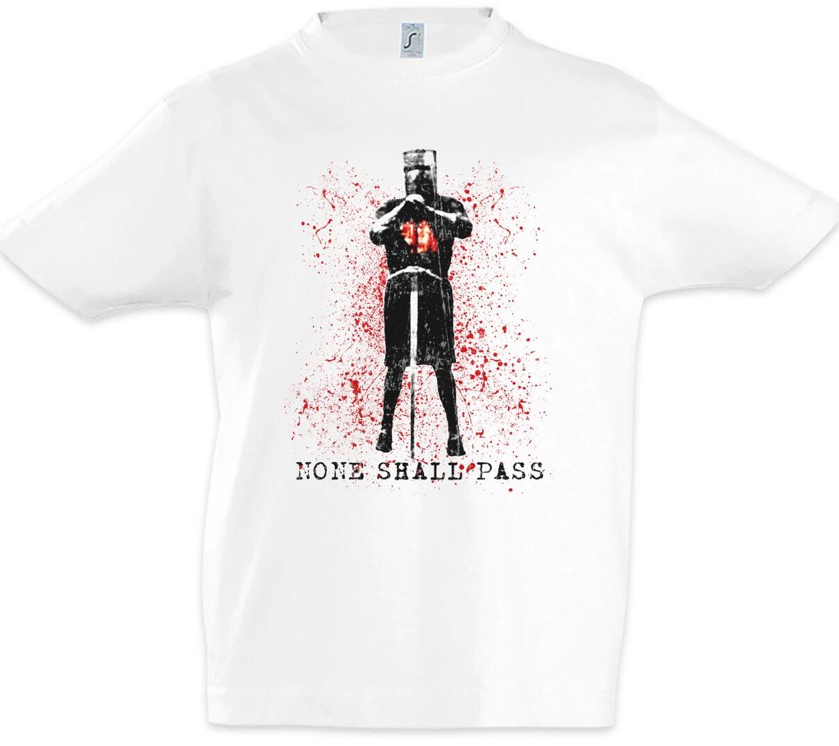 None Shall Pass Kids Boys kids boys T-Shirt Black Knight Fun The Monty Coconut 130