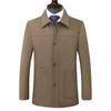Men's Middle-aged and Elderly Lapel Clothing Autumn Middle-aged Men's Gusset Loose Wedding Coat