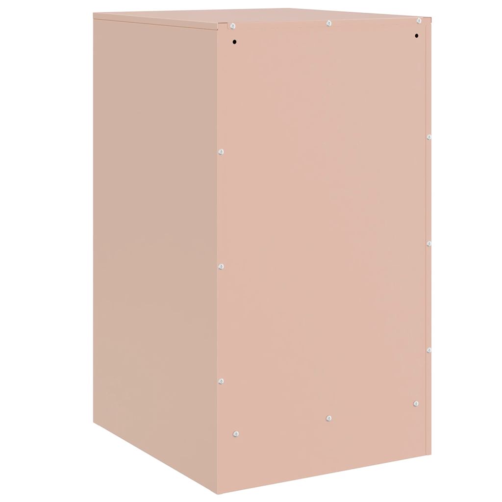 Pink Nightstand 34.5 X 39 X 62 Cm Steel