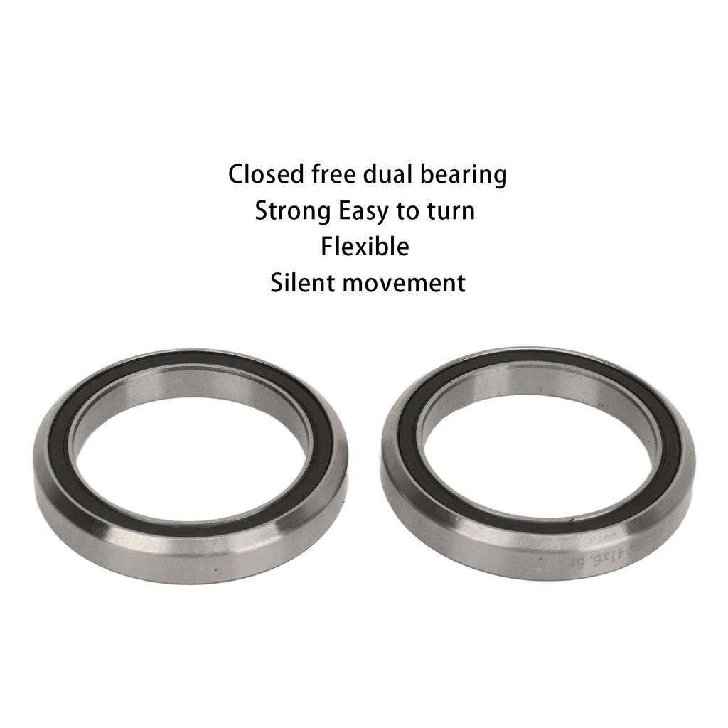 Bicycle Front Fork Bowl Set Aluminium Alloy Waterproof Anodized Bicycle Headset Spacer for 44?50.6mm Tapered Head Tube Frame