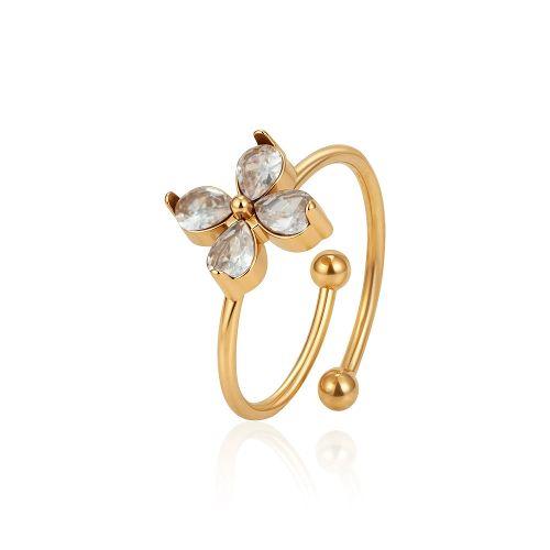 18K Gold Plated Stainless Steel Zircon Jewelry Set for Women Waterproof Cubic Zirconia Necklace Fashion Jewelry