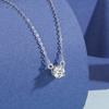 Single Diamond Necklace Women's Simple Fashion Temperament Versatile Small Exquisite Ins Style Pendant Necklace