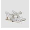 Fashion The New Summer Sandals with Transparent High Heels, Sexy Thin Heels and Fashionable Rhinestone Slippers Are Worn Outside