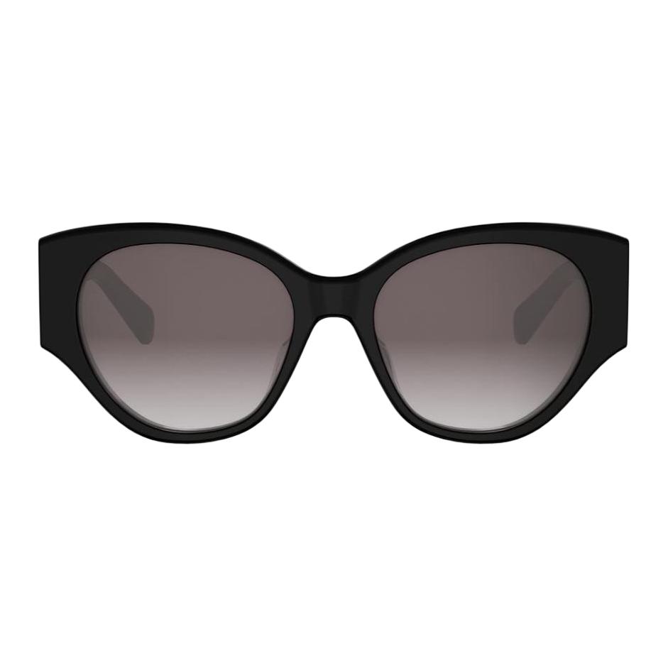 Celine Logo Acetate Butterfly Sunglasses Women Sunglasses Black CL40328U01K