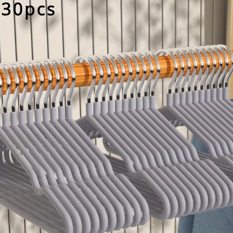 30PCS   Seamless Clothes Hangers, Simple Household Wet And Dry Clothes Hangers, Storage Hangers, Non-slip Clothes Hangers