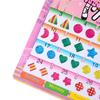 1Sheet Colorful Kid Crystal Stick Earring Sticker Kids Jewellery Party Toy Gift Fashion