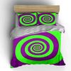 Colorful Spiral Three-Piece Set Multiple Sizes Kid'S And Adults' Bedroom Exquisite 3Pc Bedding Set, Gift