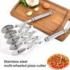 37748 Wheels Dough Cutter Stainless Steel Pastry Cutter Pizza Pastry Wheel