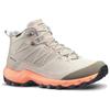DECATHLON MH500 Comfortable and versatile non-slip and wear-resistant mid-top trekking shoes for women in light grey
