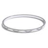 Yhpup 61mm Stainless Steel Inlaid Zircon Round Bracelet Bangle Waterproof Polished Trending Jewelry Wholesale New