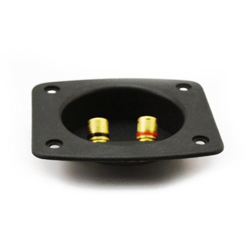 2Pcs Speaker Terminals Box Square Binding Post Cable Connectors Components for Car Home Theater Accessories