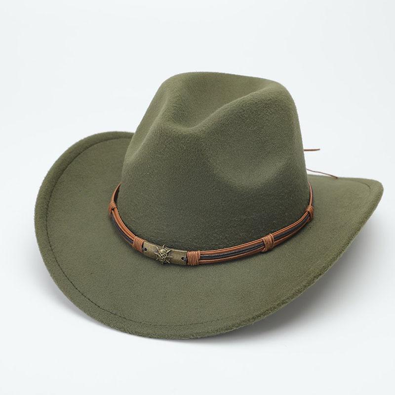 Tibetan Western Cowboy Hat Ethnic Style Travel Riding Hat Jazz Hat Casual Retro Ethnic Style Top Hat Tide