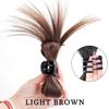 Synthetic Hair Crystal Butterfly Clasp Bun Scrunchie Claw Clip In Hairpiece Hair Extensions Natural Fake Hair Accessories