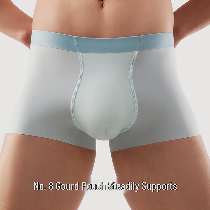 Men's Ice Silk Seamless Boxer Briefs 3-Pack