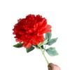 Wealthy Peony Single Head Artificial Silk Flower for Living Room Decoration and Tabletop Display