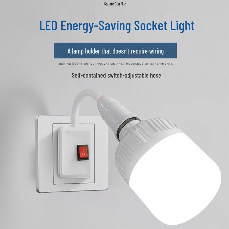LED Wall Light with Switch - Ideal for Bedside, Desk, or Dorm Rooms